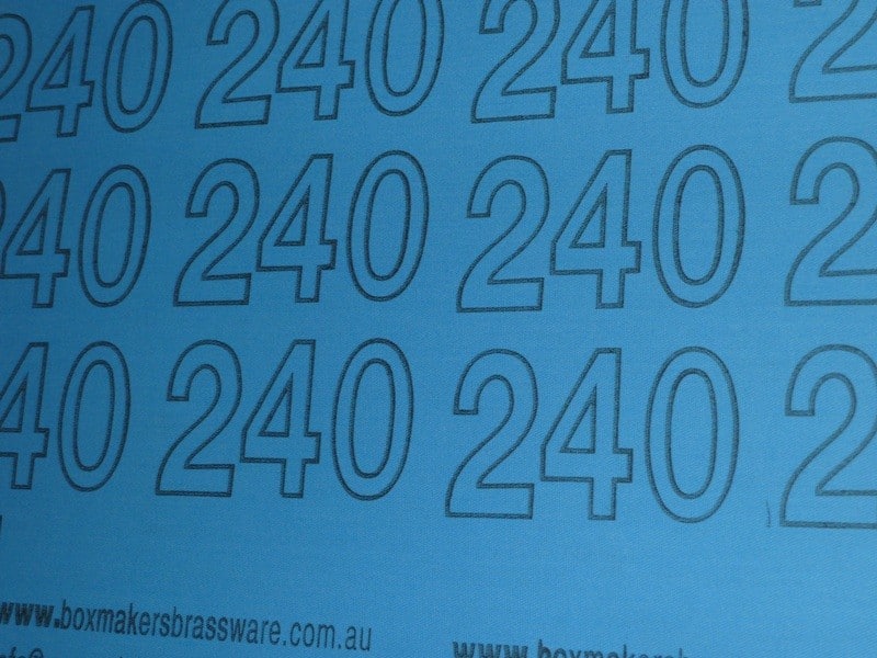 240 grit 2m x 300mm