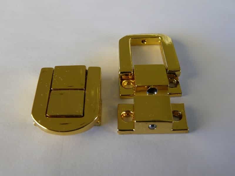 Polished Brass Lacquered Box Catch