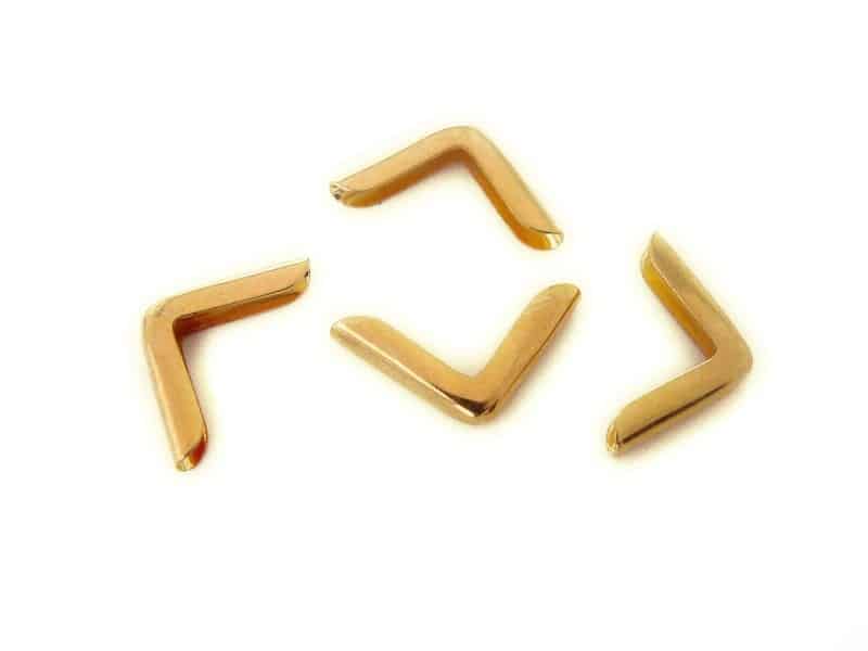 Brass Plated Corners (12 pieces)