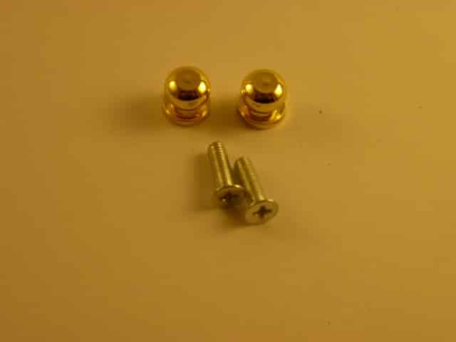 8mm Solid Brass Knobs (2 pieces)