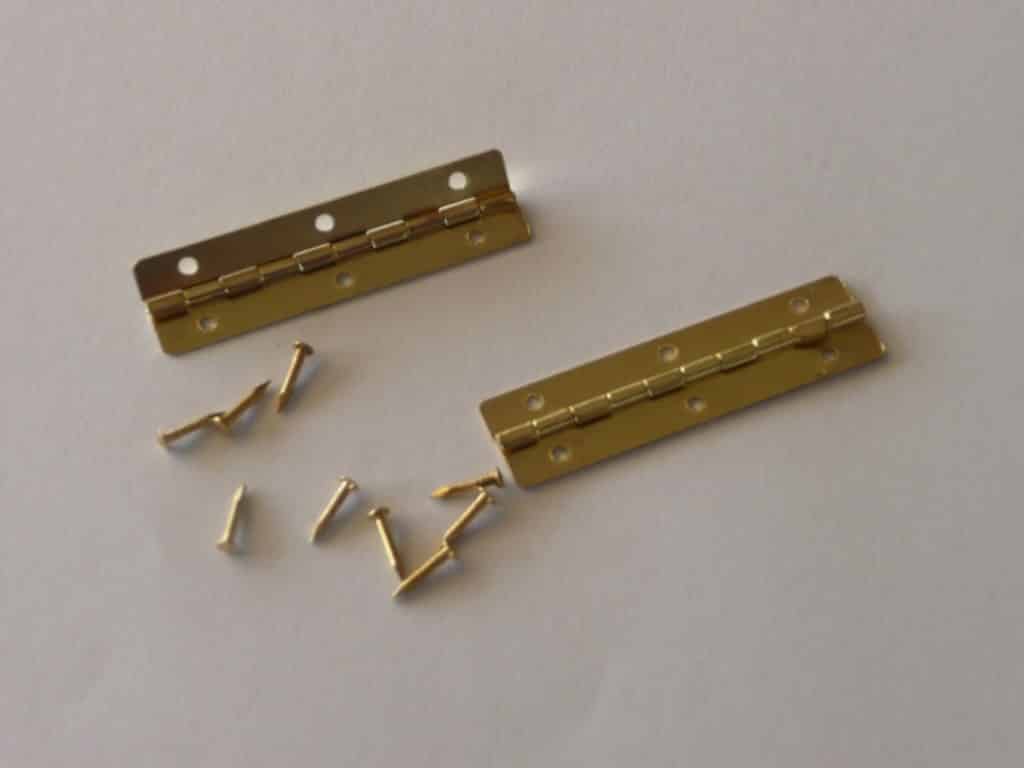 Brass plated pressed Steel Hinges