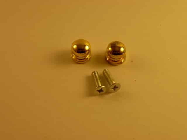 4mm Brass plated Knobs (2 pieces) - Hardware for Creative Finishes - Veneer Inlay Australia
