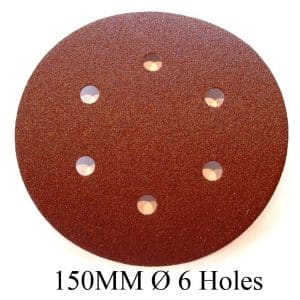 500 grit 150mm/6 holes discs