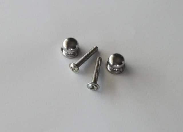 20mm Chrome-plated Brass Knobs (2 pieces)