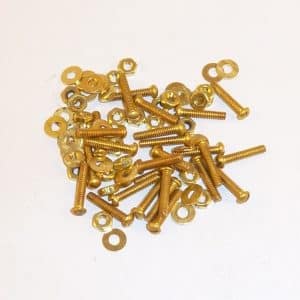 Solid Brass Machine Screws 6mm x 3mm