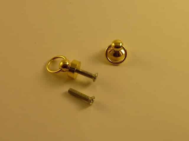 6mm Brass Knobs with Pull Ring