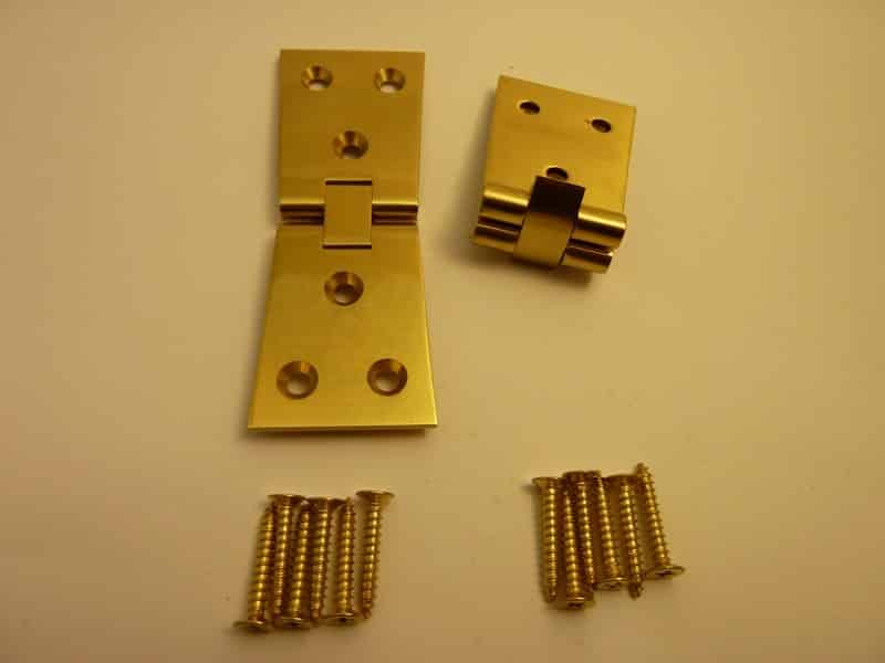 Solid Brass Counterflap Dovetail Hinges