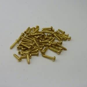 Phillips Head Brass plated Round Head 5mmx2mm