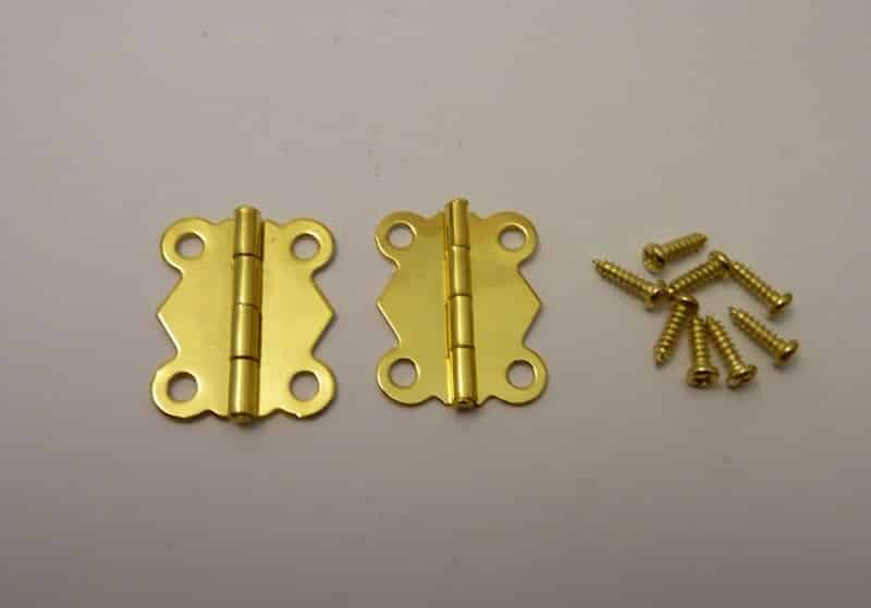 25mm Brass plated Butterfly Hinges