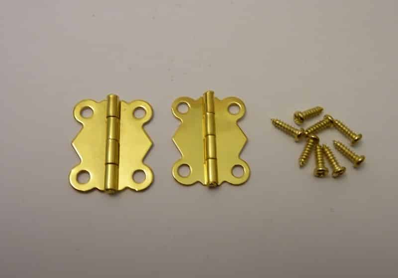 32mm Brass plated Butterfly Hinges