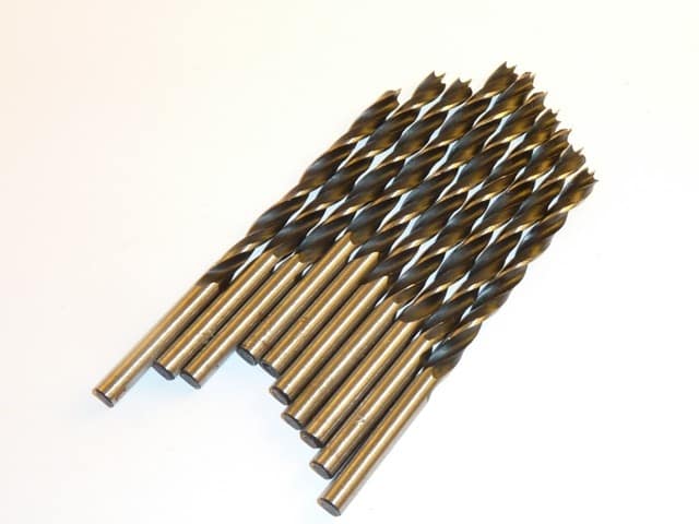 3.0mm Brad Point Drill Bits for Wood (10 pieces)