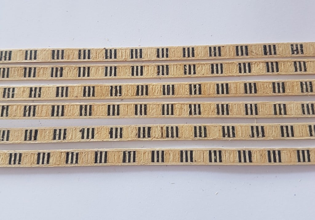 Veneer Inlay Lengths - 6 Lengths A2020
