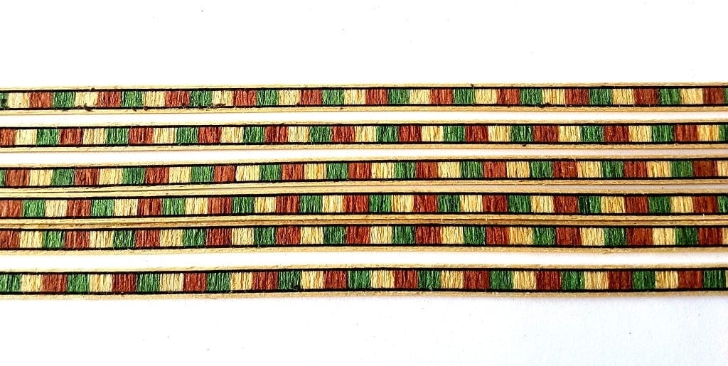 Veneer Inlay Lengths - 6 Lengths A2023