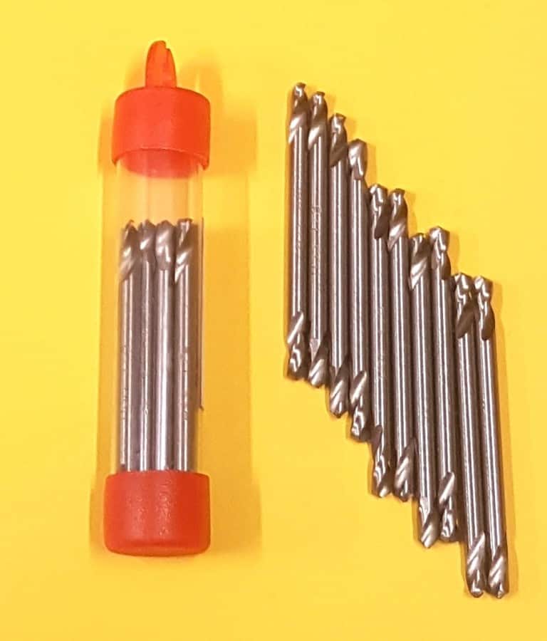 1/8" High Speed Steel M2 Drill Bits (10 pieces)