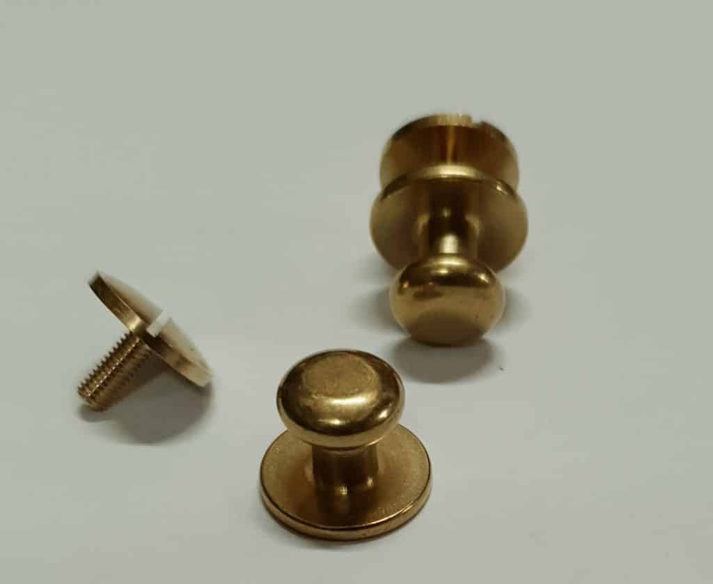 10mm Solid Brass Knobs (flat)