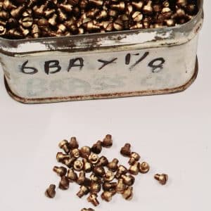 Solid Brass Machine Screws, 6BA x 1/8" Cheese Head
