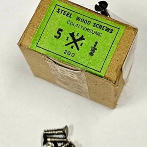 1/2" x 5g Steel slotted Head Wood Screws